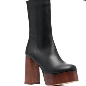 Gia Borghini Black Platform Boots